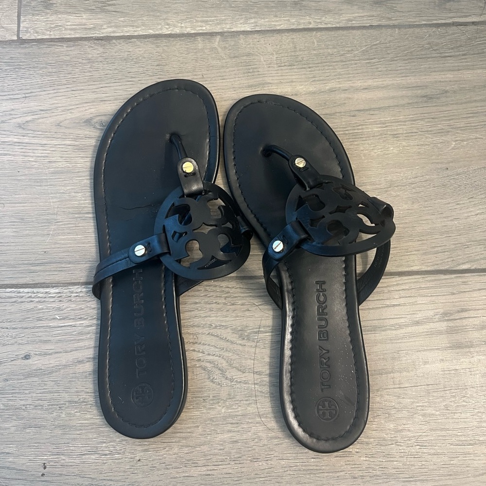 Black Tory Burch sandals (used) size 9